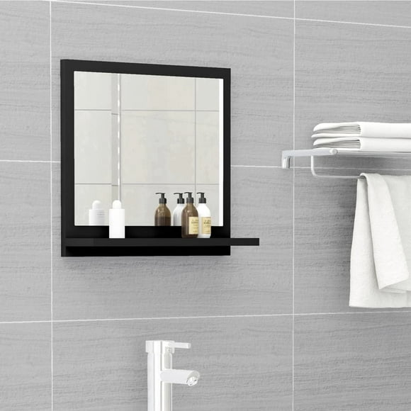vidaXL Bathroom Mirror Framed Vanity Mirror for Powder Room Engineered Wood