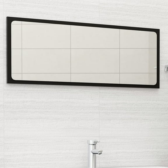 vidaXL Bathroom Mirror Framed Vanity Mirror for Powder Room Engineered Wood