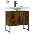 thumbnail image 1 of vidaXL Bathroom Sink Cabinet Restroom Vanity Unit Cupboard Engineered Wood, 1 of 32