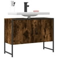thumbnail image 1 of vidaXL Bathroom Sink Cabinet Restroom Vanity Unit Cupboard Engineered Wood, 1 of 32