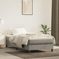 thumbnail image 1 of vidaXL Bed Frame Box Spring Platform Bed with Mattress for Bedroom Velvet, 1 of 9
