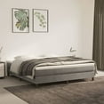 thumbnail image 1 of vidaXL Bed Frame Box Spring Platform Bed with Mattress for Bedroom Velvet, 1 of 9