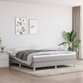 thumbnail image 1 of vidaXL Bed Frame Platform Bed Mattress Foundation Bedroom Furniture Fabric, 1 of 8