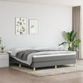 thumbnail image 1 of vidaXL Box Spring Bed Base Platform Bed Frame with Mattress for Bedroom Fabric, 1 of 8