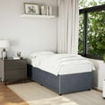 thumbnail image 1 of vidaXL Bed Frame Upholstered Box Spring Base Bedroom Furniture Velvet, 1 of 16