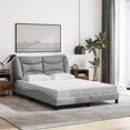 thumbnail image 1 of vidaXL Bed Frame with Headboard Mattress Foundation Bedroom Furniture Fabric, 1 of 11