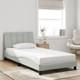 thumbnail image 1 of vidaXL Bed Frame with Headboard Mattress Foundation Bedroom Furniture Velvet, 1 of 10