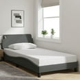 thumbnail image 1 of vidaXL Bed Frame with Headboard Platform Mattress Foundation Bedroom Fabric, 1 of 8