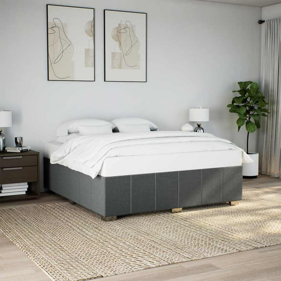 vidaXL Bed Frame Dark Grey