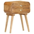 thumbnail image 1 of vidaXL Bedside Cabinet 16.9"x11.8"x22.8" Solid Mango Wood, 1 of 10