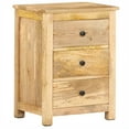 thumbnail image 1 of vidaXL Bedside Cabinet 17.7"x13.8"x23.6" Solid Mango Wood, 1 of 10