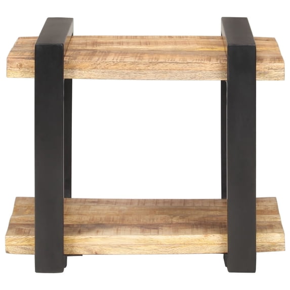 vidaXL Bedside Cabinet 19.7"x15.7"x15.7" Rough Mango Wood