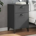 thumbnail image 1 of vidaXL Bedside Cabinet Accent End Table Bedroom Furniture Solid Wood Pine, 1 of 25