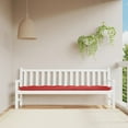 thumbnail image 1 of vidaXL Garden Bench Cushion Red Oxford fabric 78.7 x 19.7 x 2.8 inches, 1 of 7