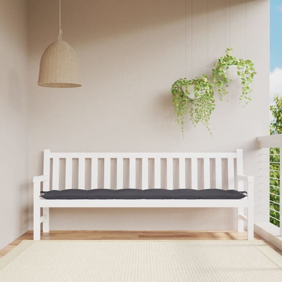 vidaXL Garden Bench Cushion Anthracite 78.7"x19.7"x2.8" Oxford Fabric