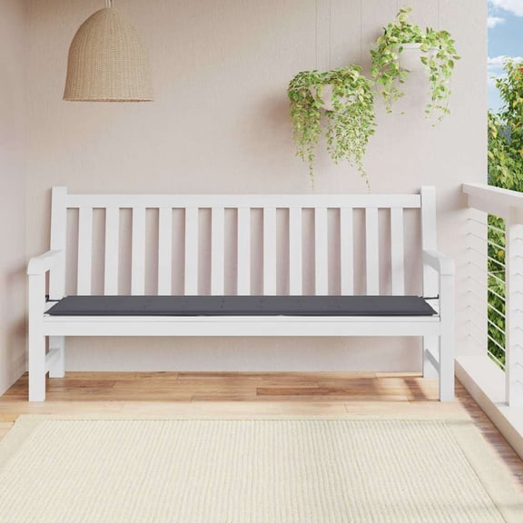 vidaXL Garden Bench Cushion Anthracite Oxford fabric (100% polyester)