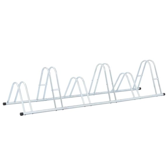 vidaXL Bicycle Stand for 6 Bikes Floor Freestanding Galvanized Steel