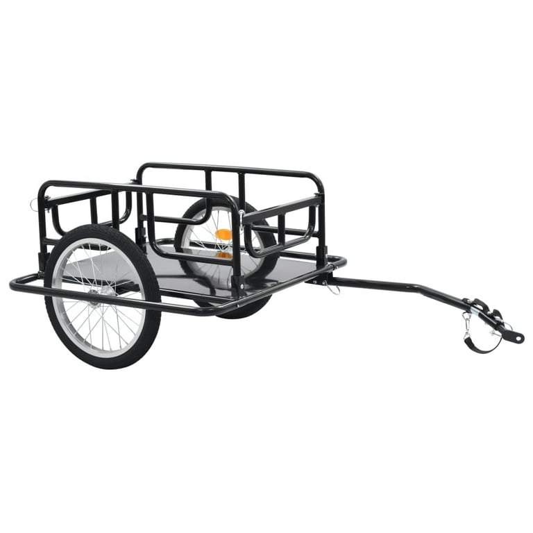 vidaXL Bike Trailer 51.2 x28.7 x19.1 Steel Black