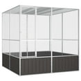 thumbnail image 1 of vidaXL Bird Cage Anthracite 84.1"x85.6"x83.3" Galvanized Steel, 1 of 6