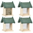 thumbnail image 1 of vidaXL Bird Feeders 4 pcs Firwood, 1 of 10
