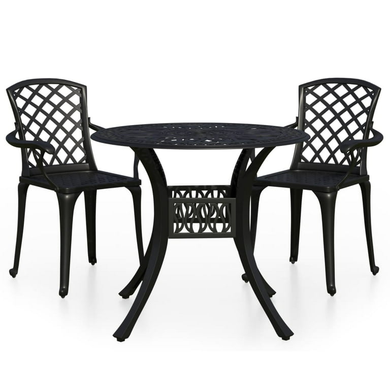 vidaXL Bistro Set Cast Aluminum Balcony Furniture Multi Colors 3 5
