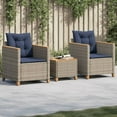 thumbnail image 1 of vidaXL Bistro Set Grey, 1 of 6