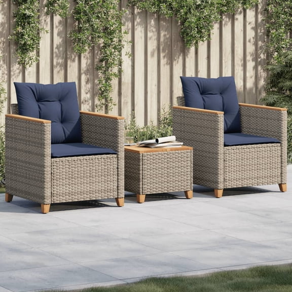 vidaXL Bistro Set Grey
