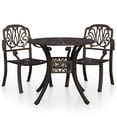 thumbnail image 1 of vidaXL Bistro Set Patio Table and Chair Bistro Table Outdoor Cast Aluminum, 1 of 51