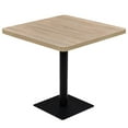 thumbnail image 1 of vidaXL Bistro Table MDF Steel French Side Stand Desk Multi Sizes Dark Ash/Oak, 1 of 37