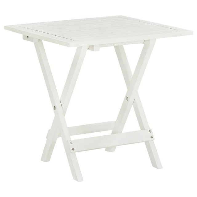 vidaXL Bistro Table Outdoor Side Table Folding Patio Table Solid Acacia Wood