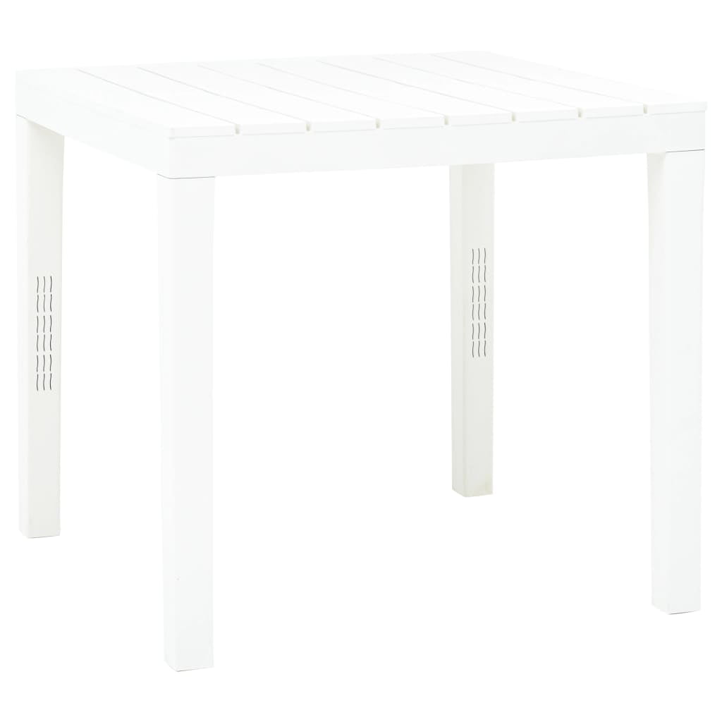 Vidaxl Bistro Table Vintage Style Round Metal 40X70 Cm White | Robert Dyas