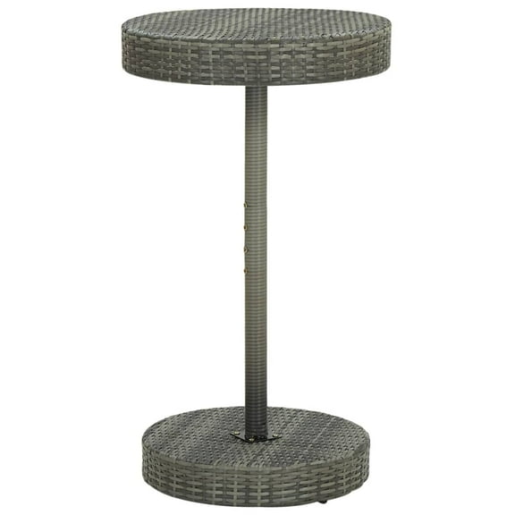 vidaXL Bistro Table Outdoor Side Table Patio Garden Wicker Furniture PE Rattan