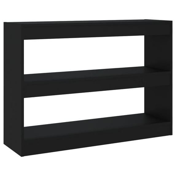 vidaXL Book Cabinet/Room Divider Black 39.4"x11.8"x28.3"