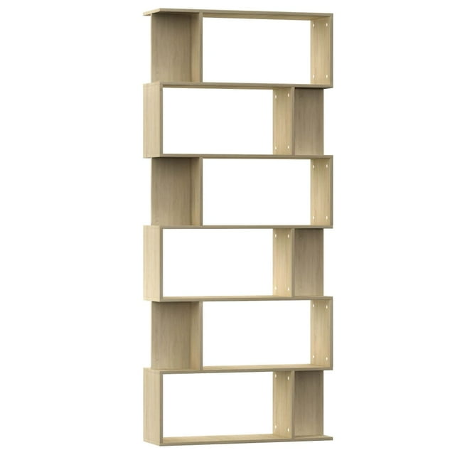 vidaXL Book Cabinet Room Divider Bookshelf Standing Shelves Engineered Wood