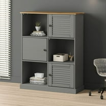 vidaXL Bookcase 6-Cube Storage Display Shelf Bookcase VIGO Solid Wood Pine