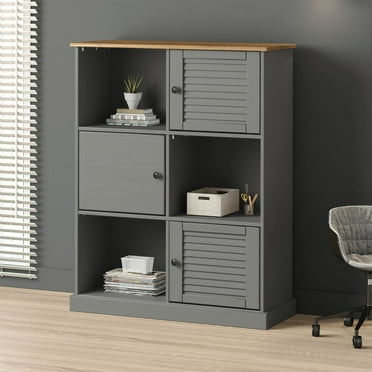 vidaXL Bookcase 6-Cube Storage Display Shelf Bookcase VIGO Solid Wood Pine