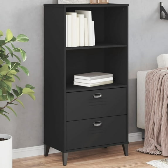 vidaXL Bookcase Standing Storage Bookshelf Display Rack Office Solid Wood Pine