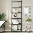 thumbnail image 1 of vidaXL Bookcase Storage Bookshelf Display Book Cabinet Black Engineered Wood, 1 of 192
