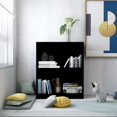 thumbnail image 1 of vidaXL Bookshelf 2-Tier Chipboard Side Cabinet Bookcase Stand Multi Colours, 1 of 18