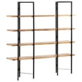 thumbnail image 1 of vidaXL Bookshelf 4-Tier Bookcase Book Rack Standing Shelves Solid Wood Mango, 1 of 16