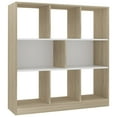 thumbnail image 1 of vidaXL Bookshelf Open Shelf Bookcase Wall Bookshelf Book Rack Engineered Wood, 1 of 14