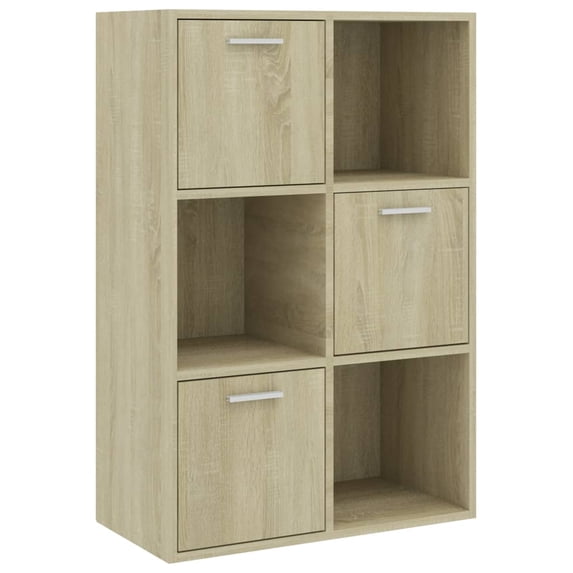 vidaXL Bookshelf Storage Shelf Shelving Unit Storage Cabinet Engineered Wood