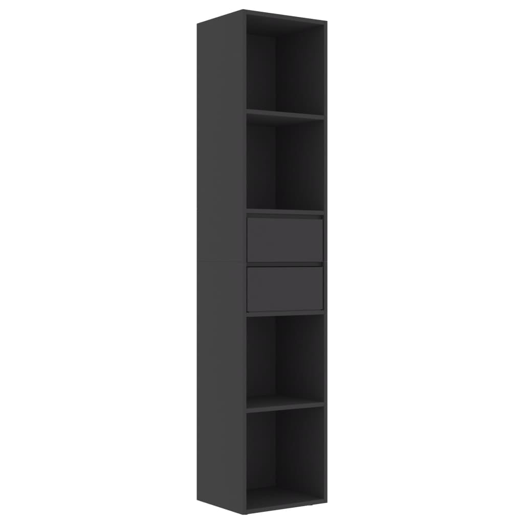 vidaXL Bookshelf Wall Book Rack Book Cabinet Standing Shelves ...