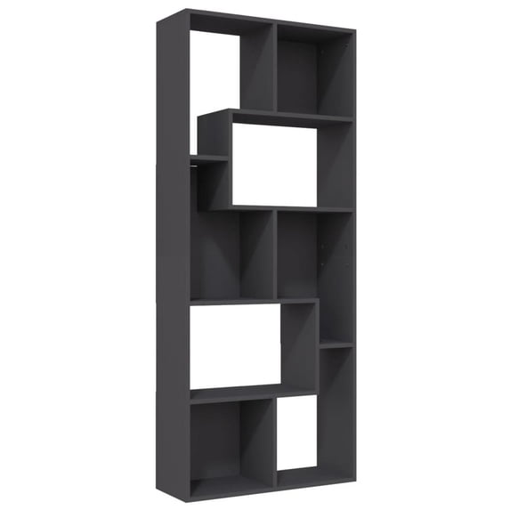 vidaXL Bookshelf Wall Book Rack Book Cabinet Standing Shelves Engineered Wood