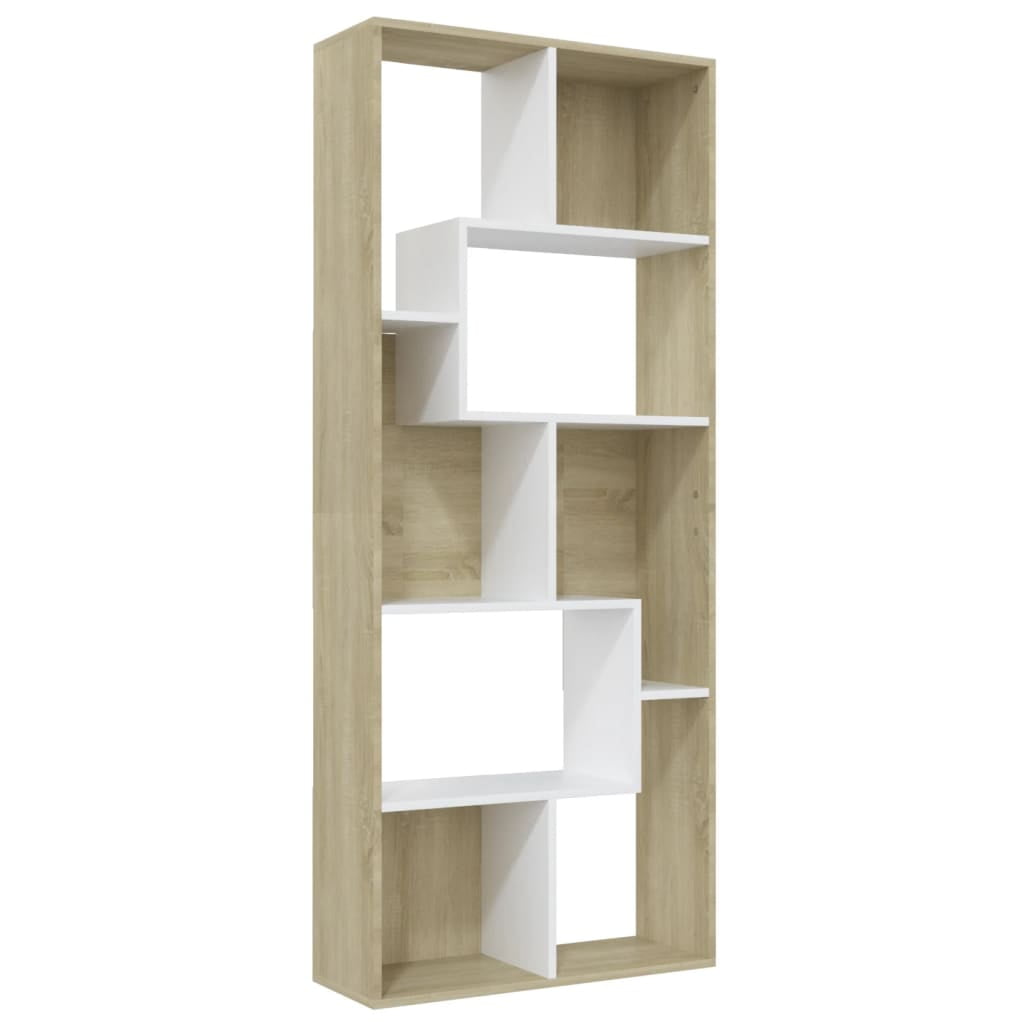 vidaXL Bookshelf Wall Book Rack Book Cabinet Standing Shelves ...