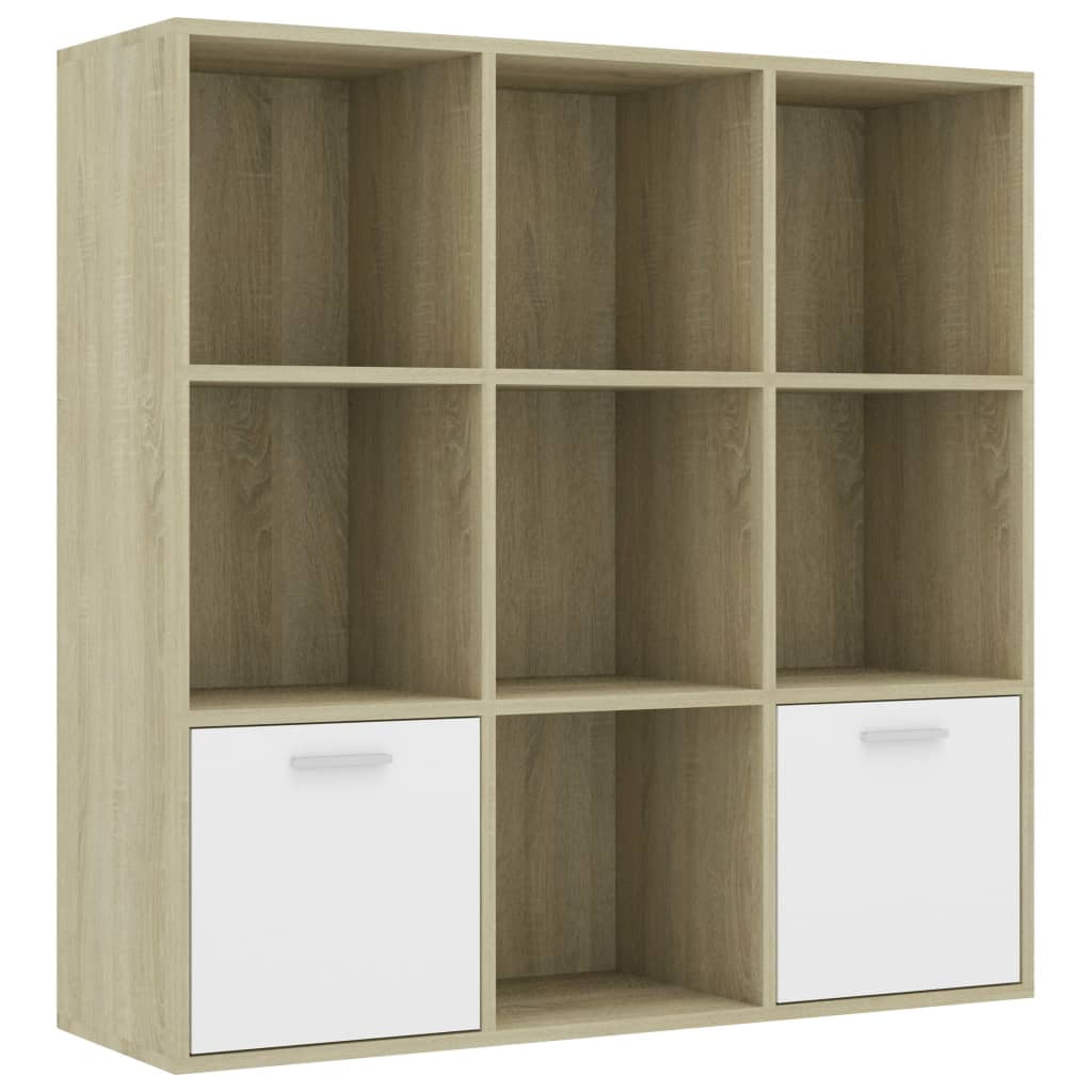 vidaXL Bookshelf Wall Book Rack Book Cabinet Standing Shelves ...