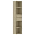 thumbnail image 1 of vidaXL Bookshelf Wall Book Rack Book Cabinet Standing Shelves Engineered Wood, 1 of 20
