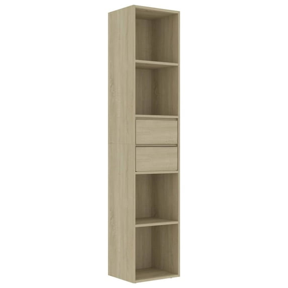 vidaXL Bookshelf Wall Book Rack Book Cabinet Standing Shelves Engineered Wood