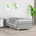 thumbnail image 1 of vidaXL Box Spring Bed Base Platform Bed Frame with Mattress for Bedroom Fabric, 1 of 10
