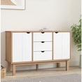 thumbnail image 1 of vidaXL Cabinet Storage Console Sideboard for Living Room OTTA Solid Wood Pine, 1 of 17